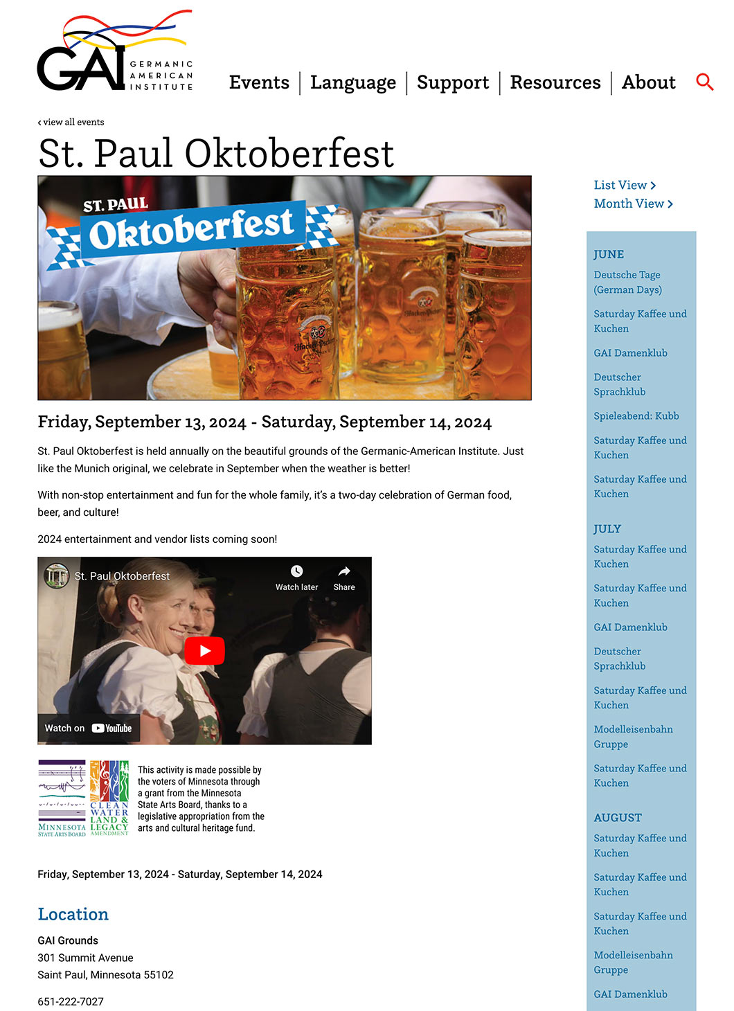 Germanic-American Institute - St. Paul Oktoberfest