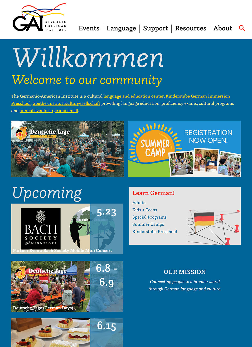 Germanic-American Institute homepage